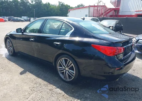 2014 Infiniti Q50 Sport z USA, uszkodzony, nr VIN JN1BV7AR8EM691233